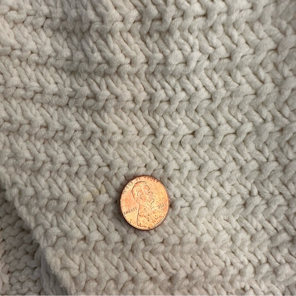 J Jill Crochet Knit Cream Shawl Collar Cardigan Sweater Size L - Picture 5 of 7